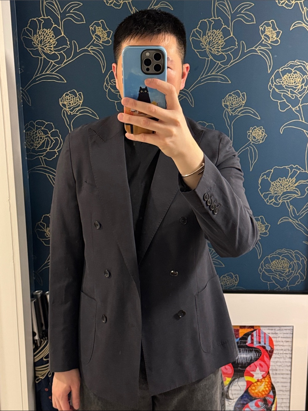 Reiss Midnight Double-Breasted Blazer - Picture 6 of 8